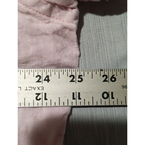 Faherty Shirt Men's Size XXL Pink 100% Linen Short Sleeve - Picture 4 of 7